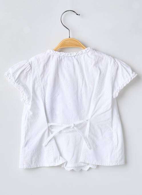 Tunică mâneci scurte alb POMME FRAMBOISE fată