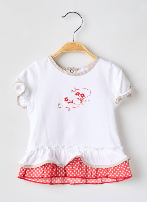 Tricou alb COUDEMAIL fată