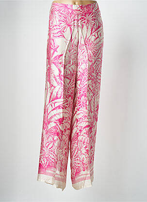 Pantalon larg roz C'MELODIE femeie