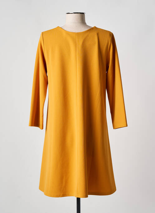 Rochie scurtă galben QUATRE VINGT MINUTES femeie