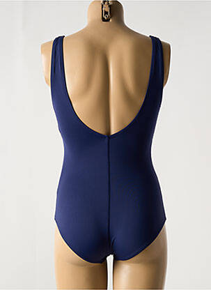 Costum de baie dintr-o singură piesă efect material satinat sutien cu susținere înaltă și burete detașabil albastru COCO SAINT TROPEZ femeie