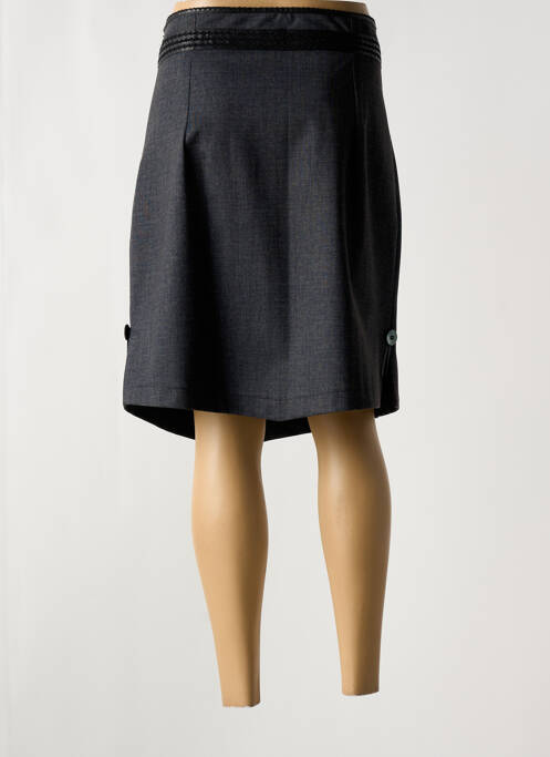 Fustă midi gri LO! LES FILLES femeie