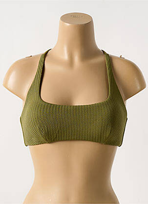 Sutien de costum de baie elasticitate sutien cu susținere înaltă și burete detașabil verde SEAFOLLY femeie