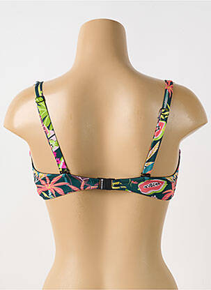 Sutien de costum de baie elasticitate sutien cupe întregi cu decolteu înalt verde GRAIN DE SABLE femeie
