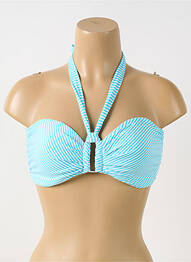Sutien de costum de baie elasticitate top bentiță albastru GRAIN DE SABLE femme