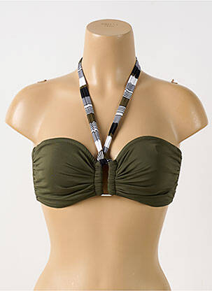 Sutien de costum de baie top sutien modelat top sutien modelat verde GRAIN DE SABLE femeie