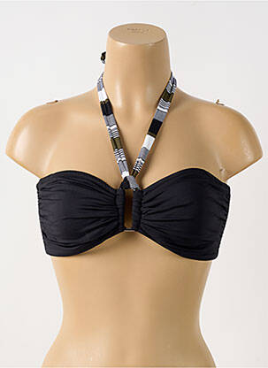 Sutien de costum de baie top sutien modelat top sutien modelat negru GRAIN DE SABLE femeie