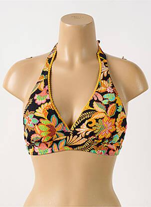 Sutien de costum de baie top sutien modelat top sutien modelat negru GRAIN DE SABLE femeie