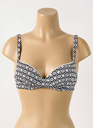 Sutien de costum de baie top sutien modelat top sutien modelat negru GRAIN DE SABLE femeie