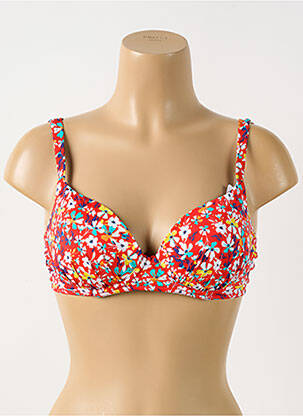 Sutien de costum de baie roșu GRAIN DE SABLE femeie