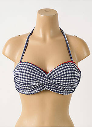 Sutien de costum de baie top bentiță top bentiță negru GRAIN DE BLÉ femeie