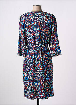 Rochie midi mâneci 3/4 mâneci 3/4 albastru GRIFFON femeie