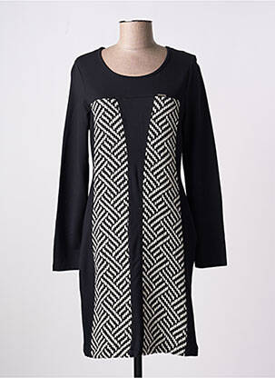 Rochie midi mâneci lungi mâneci lungi negru MALOKA femeie