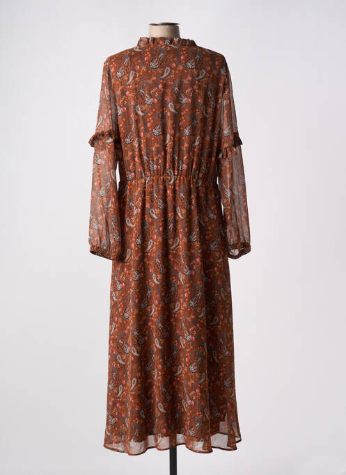 Rochie lungă maro C'EST BEAU LA VIE femeie