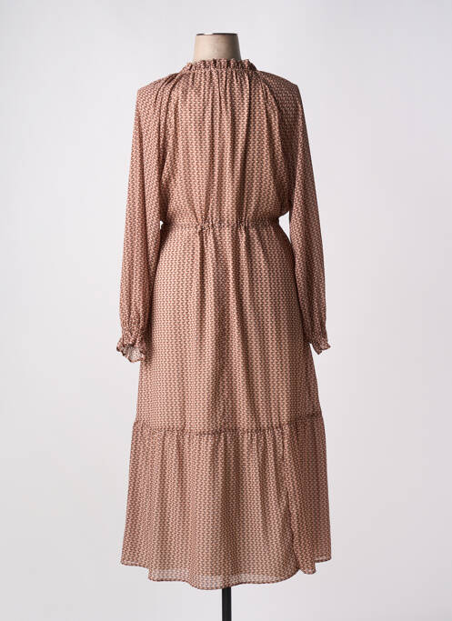 Rochie lungă maro C'EST BEAU LA VIE femeie