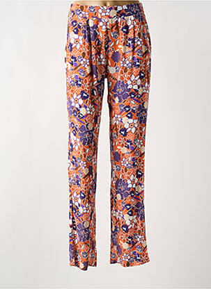 Pantalon drept portocaliu MERCI BONSOIR femeie