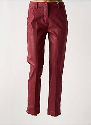 Pantalon chino închidere cu fermoar sub clapetă cu cârlig roz C'EST BEAU LA VIE femeie