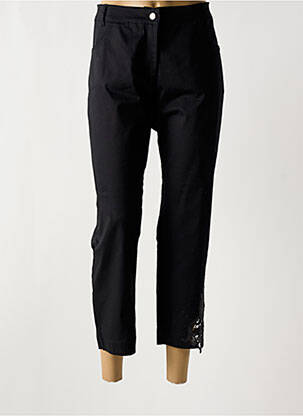 Pantalon 7/8 elasticitate mărime normală negru MALOKA femeie