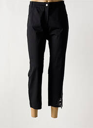 Pantalon 7/8 elasticitate mărime normală negru MALOKA femeie