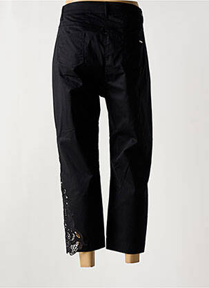 Pantalon 7/8 elasticitate mărime normală negru MALOKA femeie