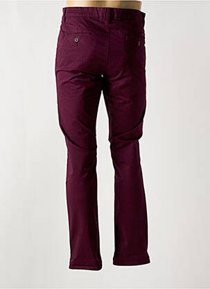 Pantalon chino țesătură poplin mărime normală violet TEDDY SMITH bărbat