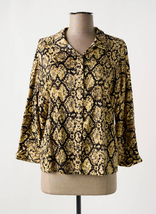 Cămașă croială cambrată mâneci 3/4 galben LOLA ESPELETA femme