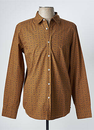 Cămașă cu mâneci lungi maro MUSTANG bărbat