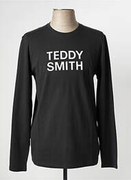 Tricou croială cambrată mâneci lungi negru TEDDY SMITH bărbat