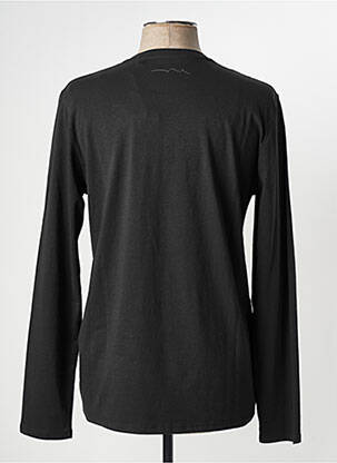 Tricou croială cambrată mâneci lungi negru TEDDY SMITH bărbat