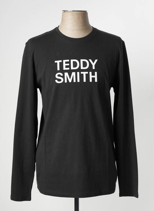 Tricou negru TEDDY SMITH bărbat