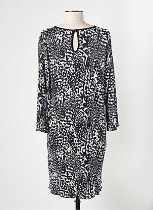 Rochie scurtă croială fluidă mâneci 3/4 negru CISO femeie