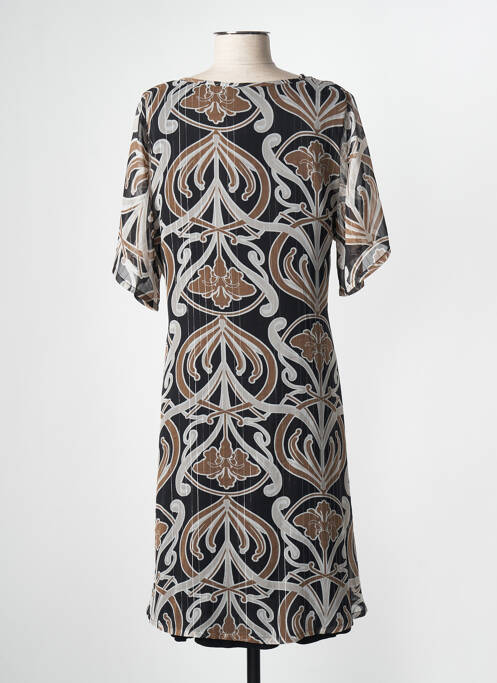 Rochie midi maro ZHENZI femeie