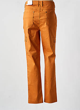 Pantalon slim buzunare portocalie ZHENZI femeie