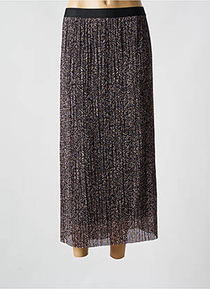 Fustă midi negru YESTA femeie