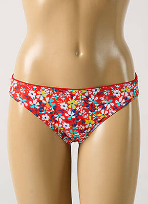 Chiloți de baie roșu GRAIN DE SABLE femeie