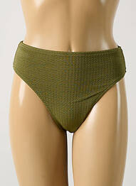 Chiloți de baie efect material satinat chiloți verde SEAFOLLY femeie