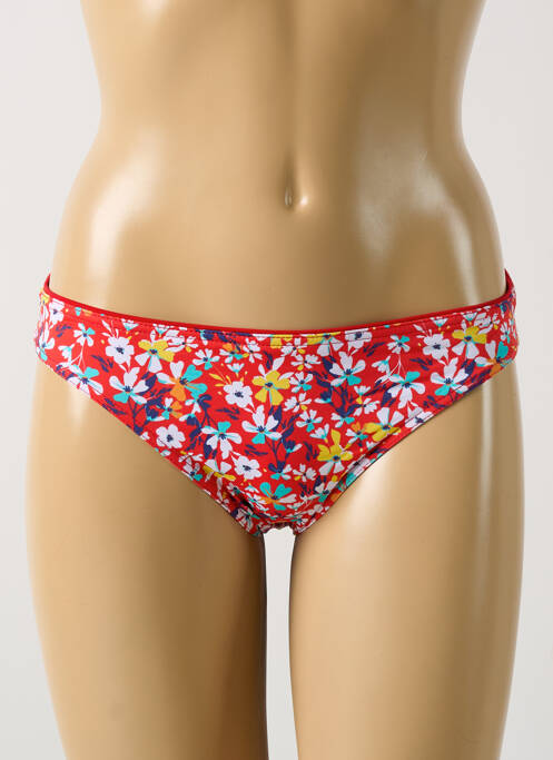 Chiloți de baie roșu GRAIN DE SABLE femeie