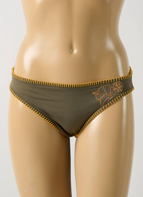 Chiloți de baie verde GRAIN DE SABLE femeie