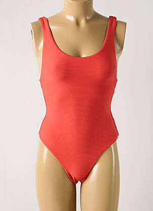Costum de baie dintr-o singură piesă elasticitate sutien cupe întregi cu decolteu înalt portocalie SEAFOLLY femeie