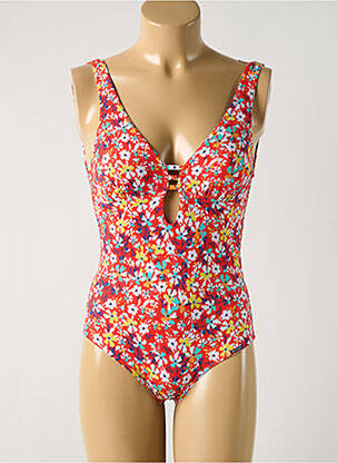 Costum de baie dintr-o singură piesă roșu GRAIN DE SABLE femeie