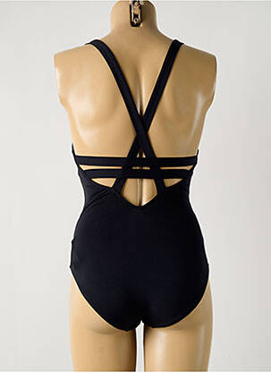 Costum de baie dintr-o singură piesă efect material satinat sutien cu susținere înaltă și burete detașabil negru SEAFOLLY femeie