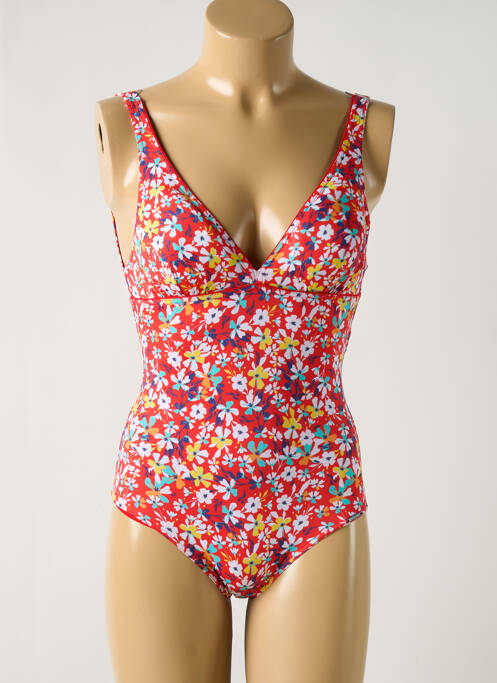 Costum de baie dintr-o singură piesă roșu GRAIN DE SABLE femeie