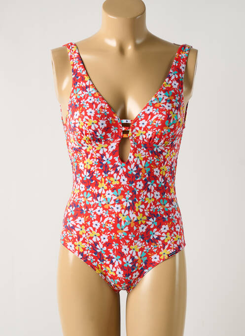 Costum de baie dintr-o singură piesă roșu GRAIN DE SABLE femeie