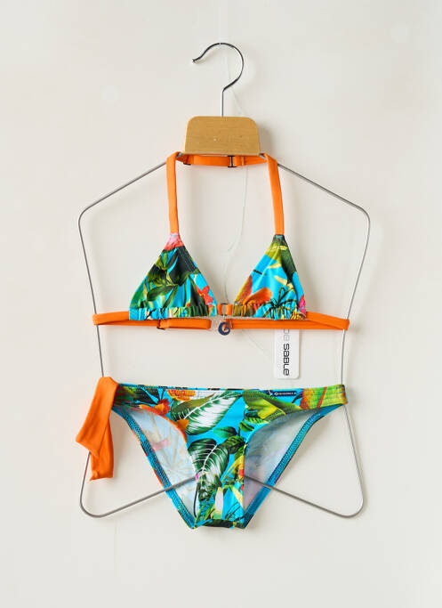 Costum de baie din două piese albastru GRAIN DE SABLE fată