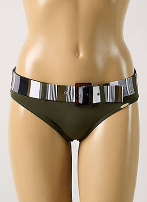 Chiloți de baie verde GRAIN DE SABLE femeie