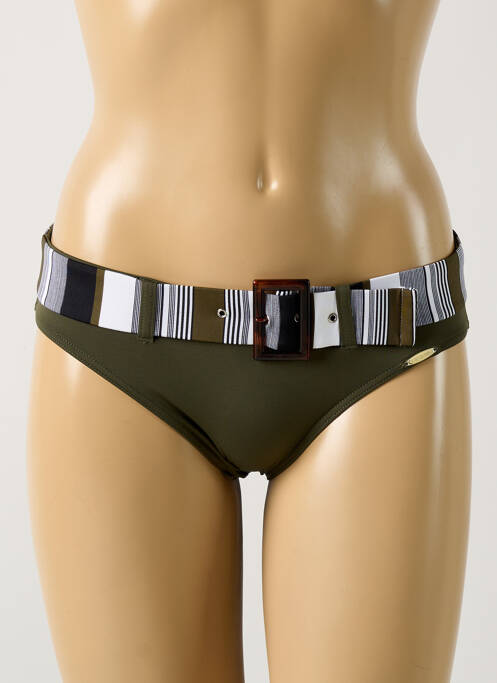 Chiloți de baie verde GRAIN DE SABLE femeie