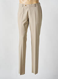 Pantalon slim țesătură poplin mărime normală bej SAINT HILAIRE homme