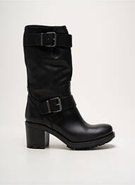 Cizme material neted toc de 4 la 6 cm negru PAOYAMA femeie