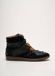 Adidași material neted toc plat până la 3 cm negru GROUNDFIVE femeie