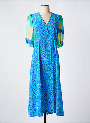 Rochie lungă albastru TOUPY femeie